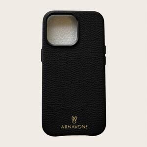 NEW ARNAVONE women's luxury leather phone case for iphone 13 pro in black
